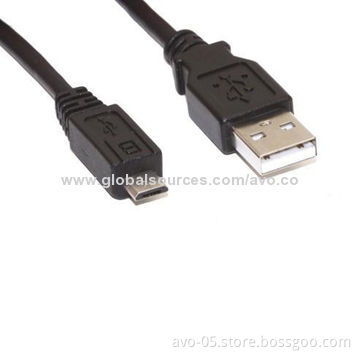 USB A Male to Micro USB Male Cable with RoHS Mark
